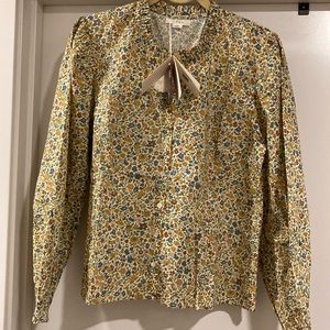 XL Floral Doen Blouse NWT